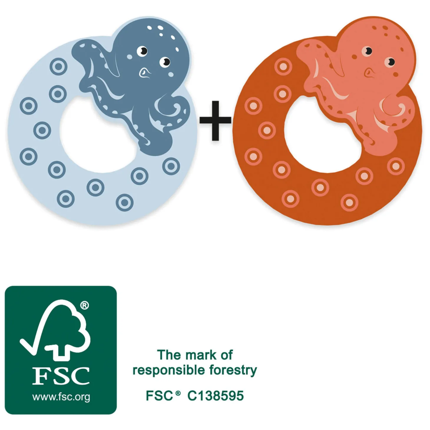 Small Foot - Houten Dieren Kinderletter - O