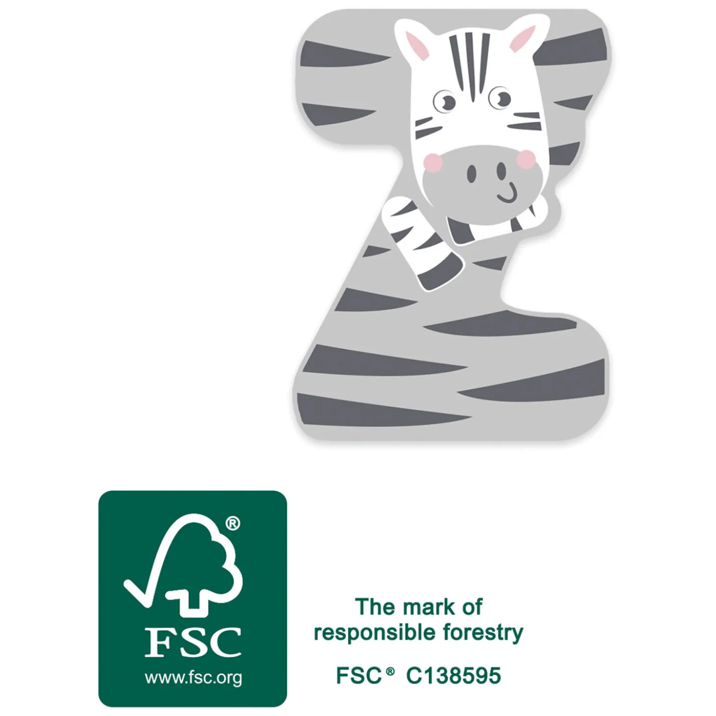 Small Foot - Houten Dieren Kinderletter - Z