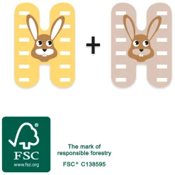 Small Foot - Houten Dieren Kinderletter - H