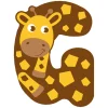 Small Foot - Houten Dieren Kinderletter - G