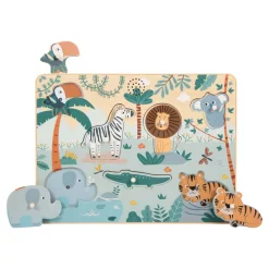 Small Foot - Houten Dierengeluiden Puzzel Safari