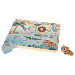 Small Foot - Houten Dierengeluiden Puzzel Safari