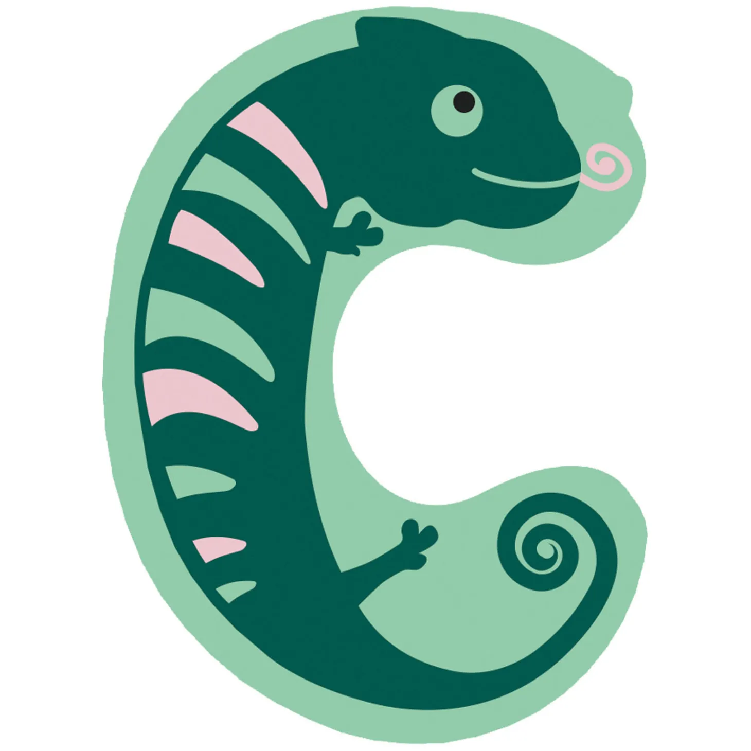 Small Foot - Houten Dieren Kinderletter - C