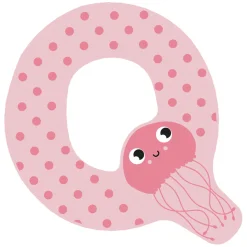 Small Foot - Houten Dieren Kinderletter - Q