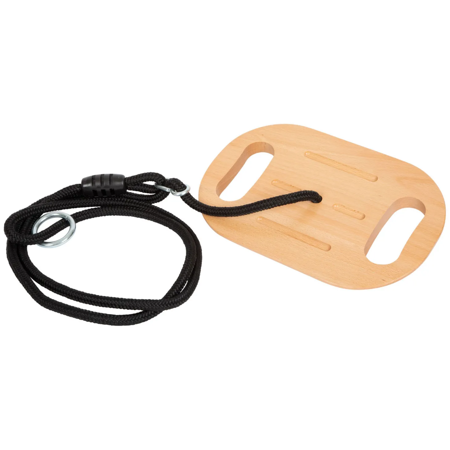 Small Foot - Houten Disc Schommel met Handgrepen Black Line