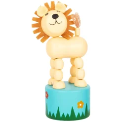 Small Foot - Houten Drukfiguur Wilde Dieren, Set van 6