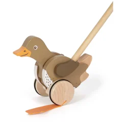 Small Foot - Houten Duwfiguur Eend met Bewegende Kop
