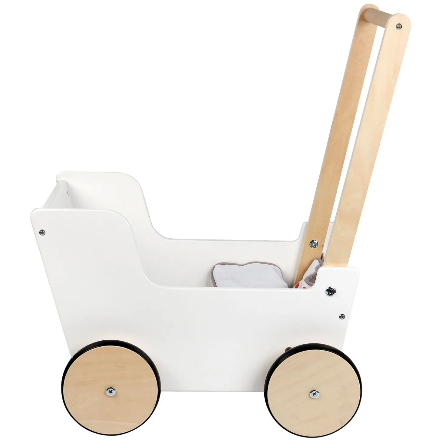 Small Foot - Houten Duwpoppenwagen Little Button