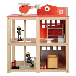 Small Foot - Houten Grote Brandweerkazerne met Accessoires