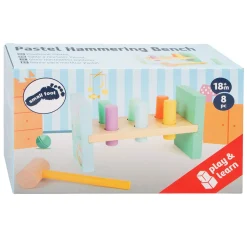 Small Foot - Houten Hamerbank Pastel, 8dlg.