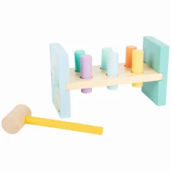 Small Foot - Houten Hamerbank Pastel, 8dlg.