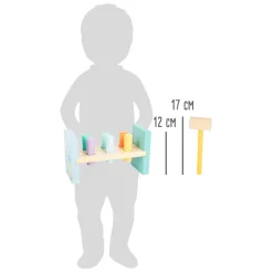 Small Foot - Houten Hamerbank Pastel, 8dlg.