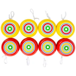 Small Foot - Houten Jojo Geel en Rood, Set van 8