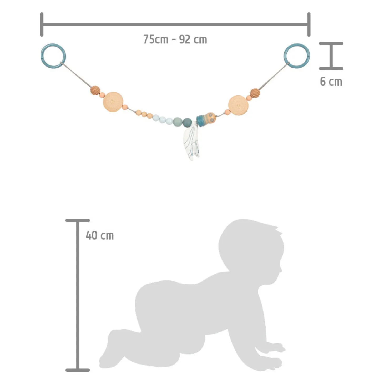 Small Foot - Houten Kinderwagenketting Zeekust