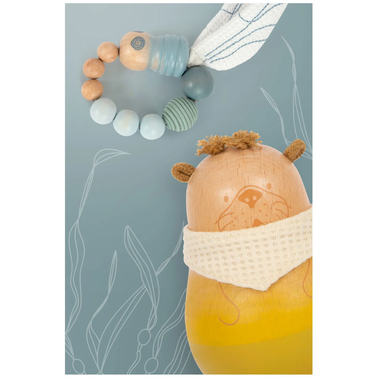 Small Foot - Houten Kinderwagenketting Zeekust