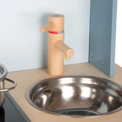 Small Foot - Houten Kinderkeuken Blauw, 7dlg.