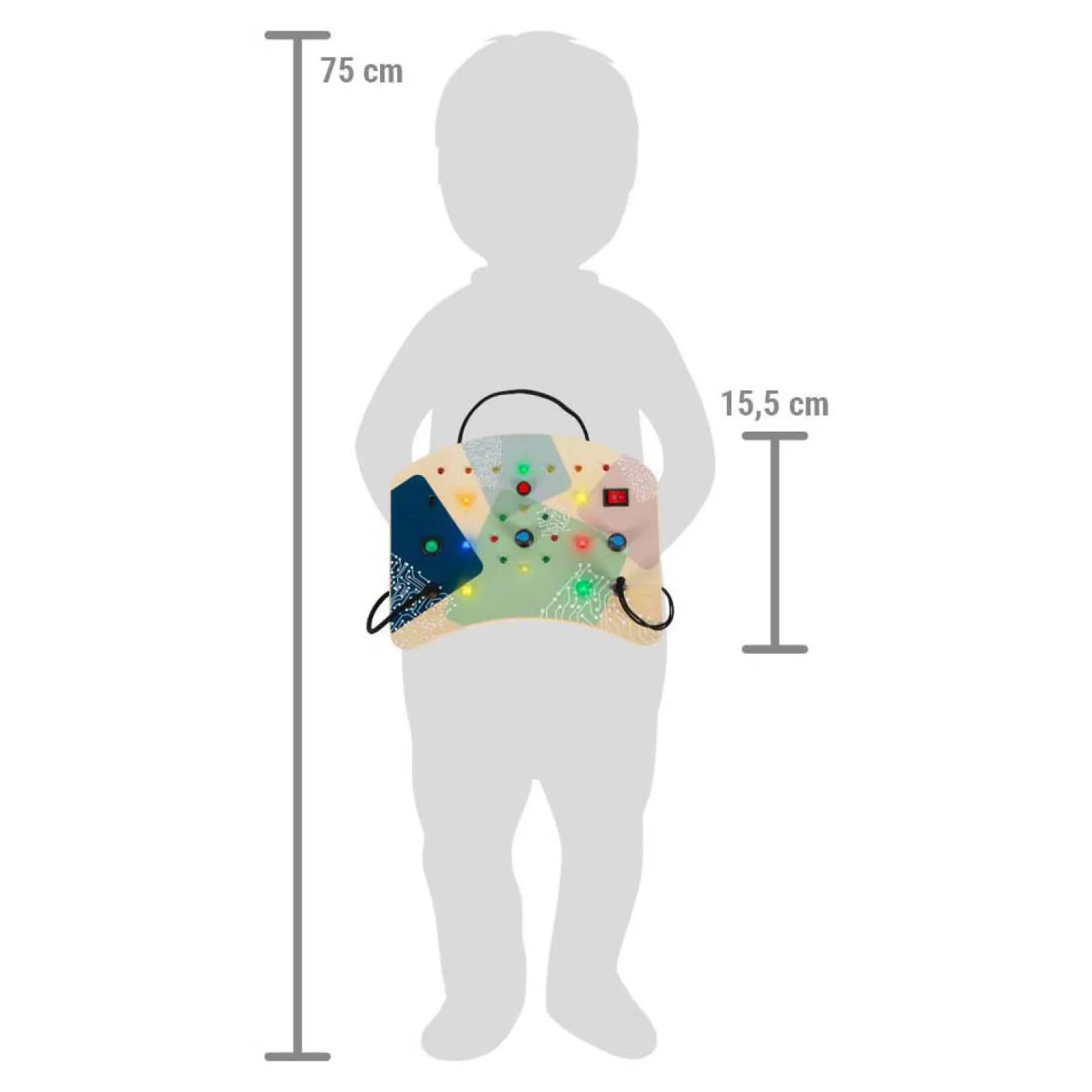 Small Foot - Houten LED Activiteitenbord met Licht en Schakelaars