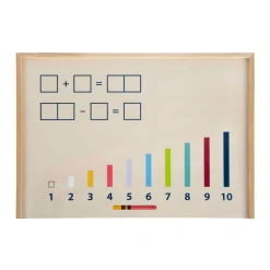 Small Foot - Houten Leerbox met Rekenstaven en Rekenblokjes Set