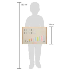 Small Foot - Houten Leerbox met Rekenstaven en Rekenblokjes Set
