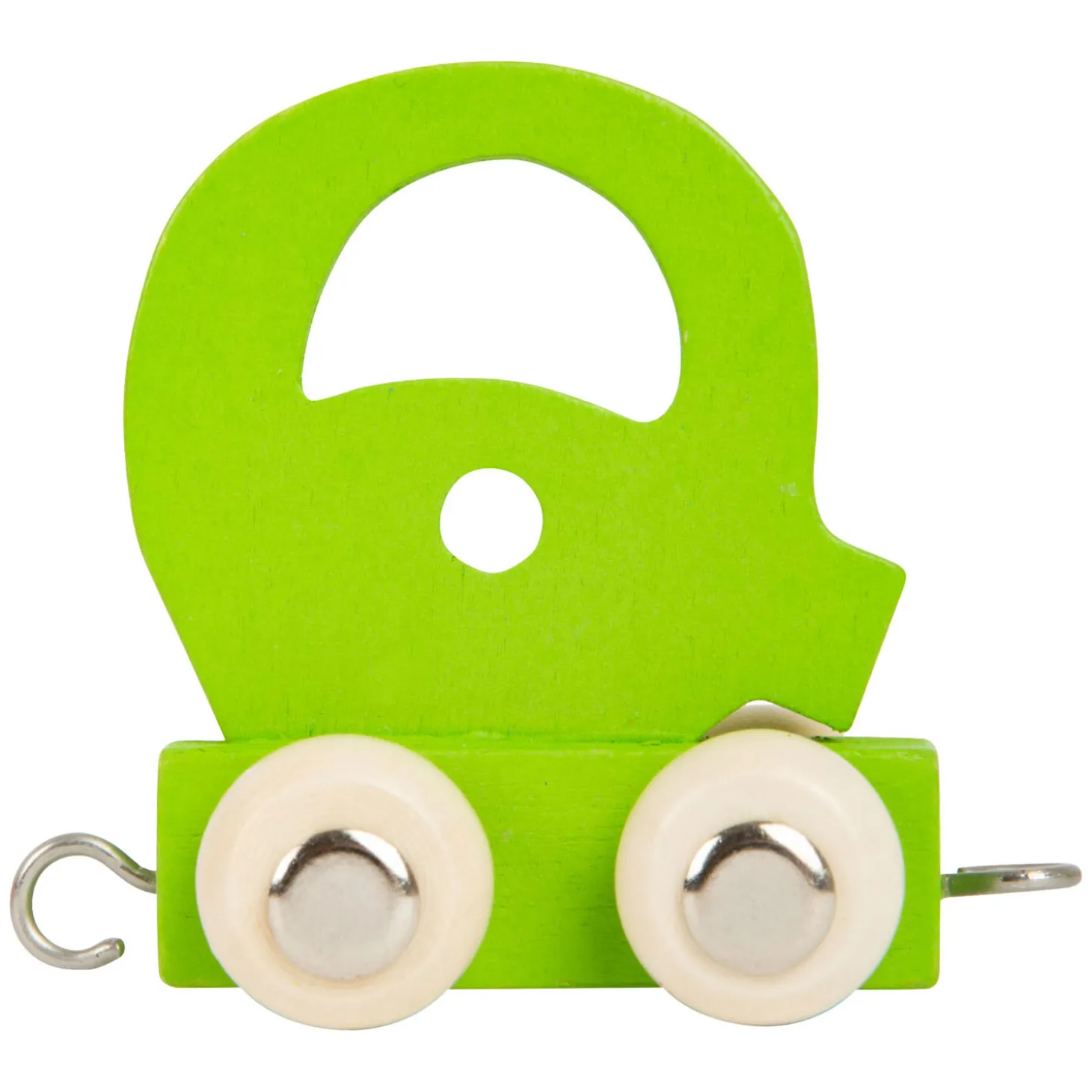Small Foot - Houten Lettertrein Groen - Q - 12 stuks