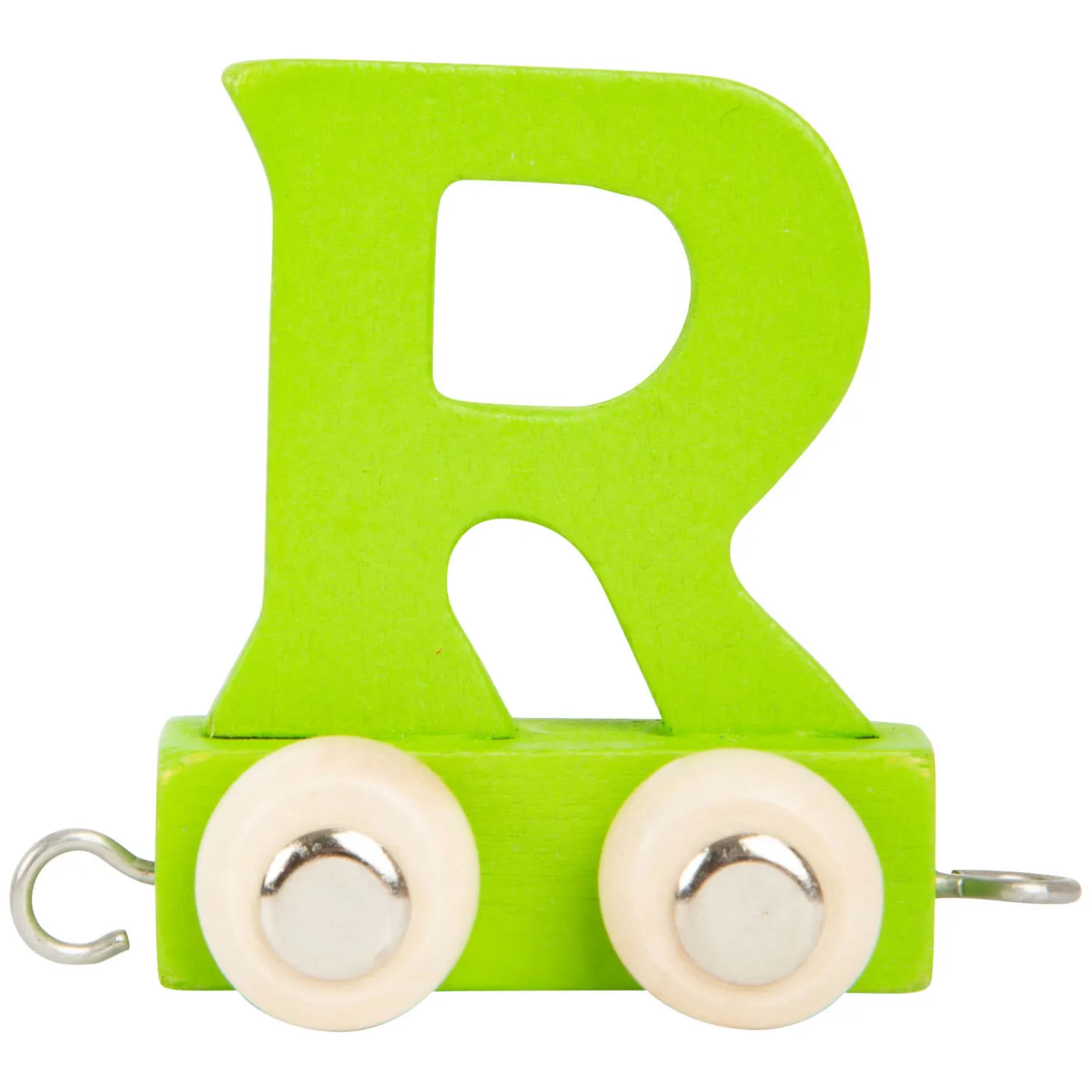 Small Foot - Houten Lettertrein Groen - R - 12 stuks