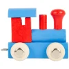 Small Foot - Houten Lettertrein Locomotief Rood/Blauw - 12