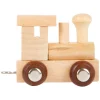 Small Foot - Houten Lettertrein Locomotief - 12 stuks