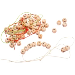 Small Foot - Houten Letterkralen Kettingen Maken, 300 Kralen