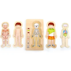 Small Foot - Houten Lichaamspuzzel Jongen, 29st.