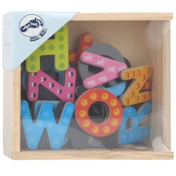 Small Foot - Houten Magnetische Letters Kleur, 37dlg.