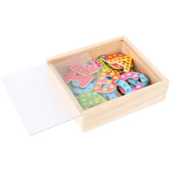 Small Foot - Houten Magnetische Letters Kleur, 37dlg.