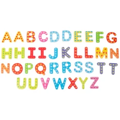 Small Foot - Houten Magnetische Letters Kleur, 37dlg.