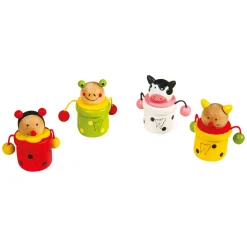Small Foot - Houten Melktandenpotje Dier, 4st.