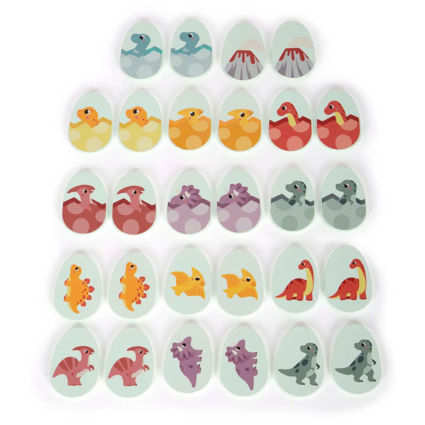 Small Foot - Houten Memospel Dino in Opbergdoos