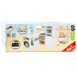Small Foot - Houten Modulaire Speelkeuken XL Wit, 9dlg.