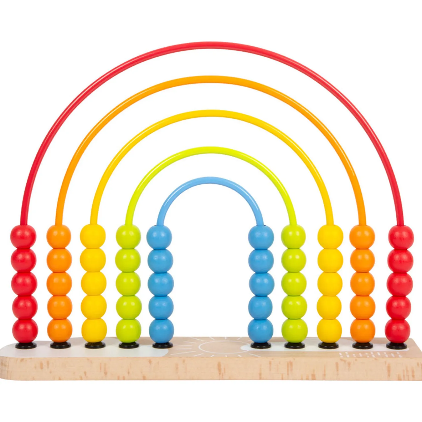 Small Foot - Houten Motoriekspiraal Regenboog