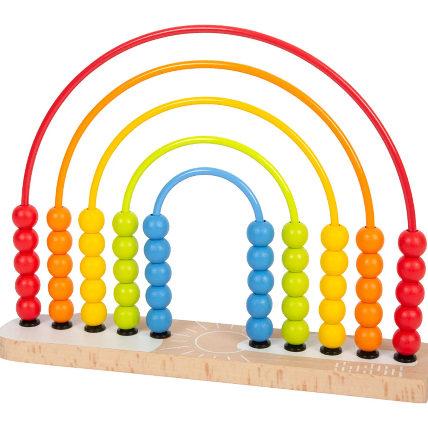 Small Foot - Houten Motoriekspiraal Regenboog