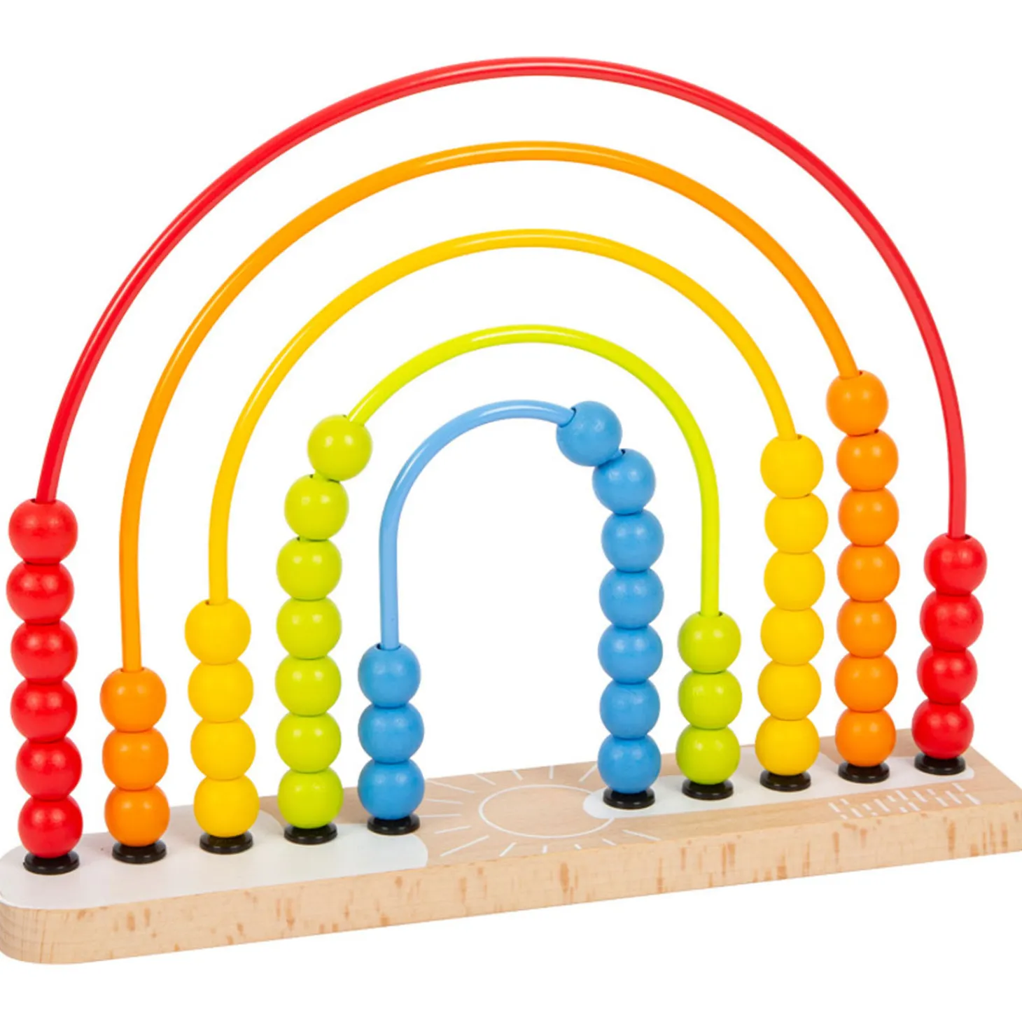 Small Foot - Houten Motoriekspiraal Regenboog