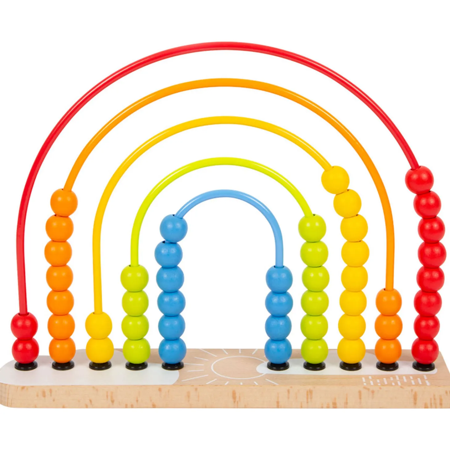 Small Foot - Houten Motoriekspiraal Regenboog