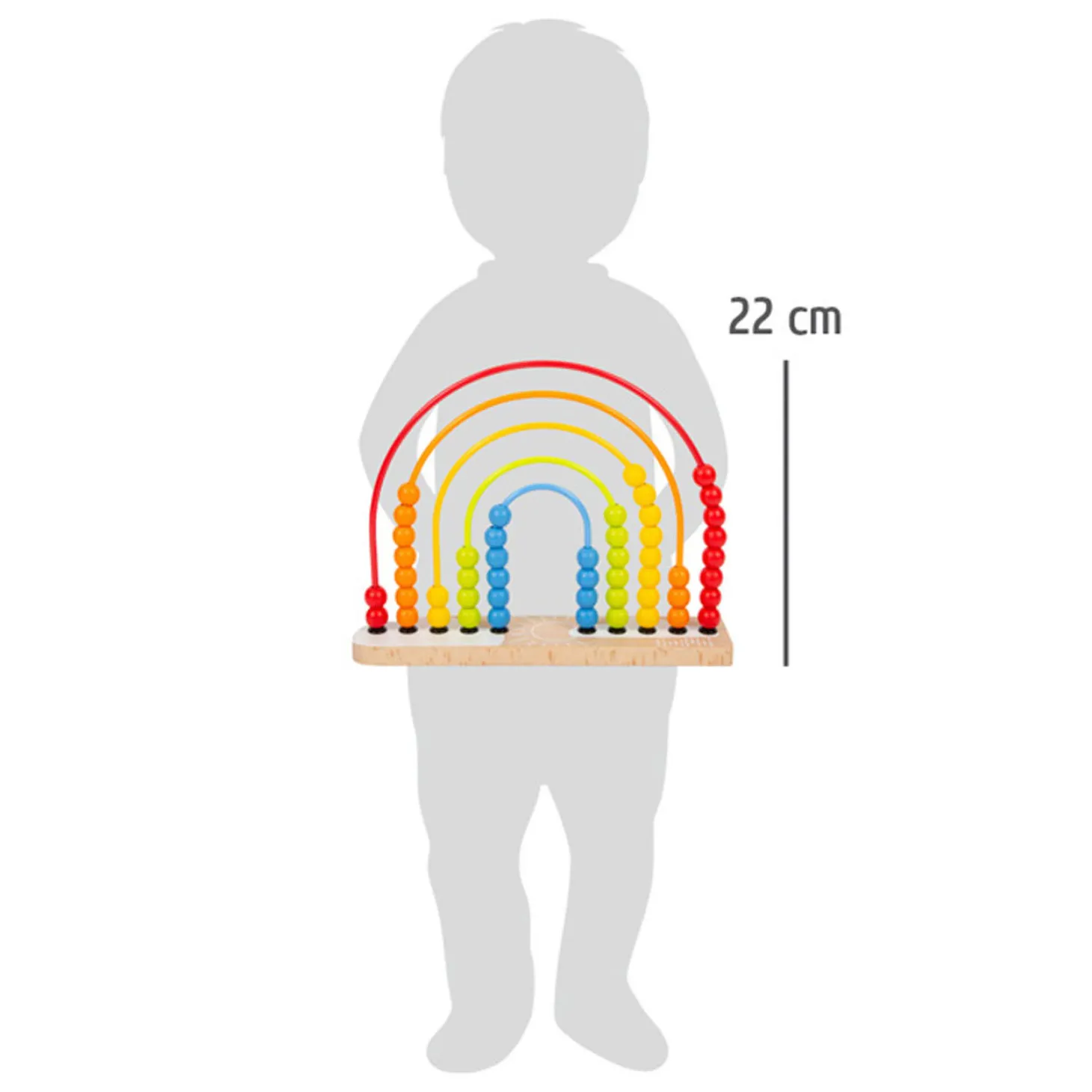 Small Foot - Houten Motoriekspiraal Regenboog