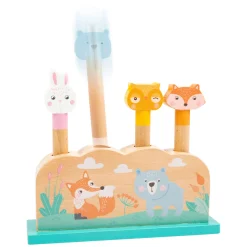 Small Foot - Houten Motoriek Vorm Insteekspel Bosdieren, 5dlg.