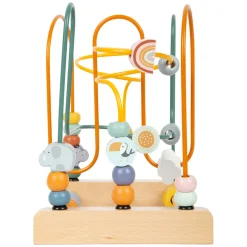 Small Foot  -  Houten Motoriekspiraal Safari met Kralen