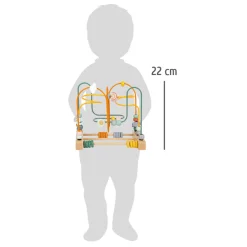 Small Foot  -  Houten Motoriekspiraal Safari met Kralen