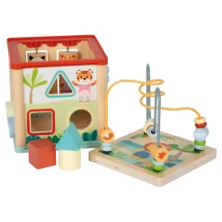 Small Foot - Houten Motoriekkubus FSC Jungle Friends