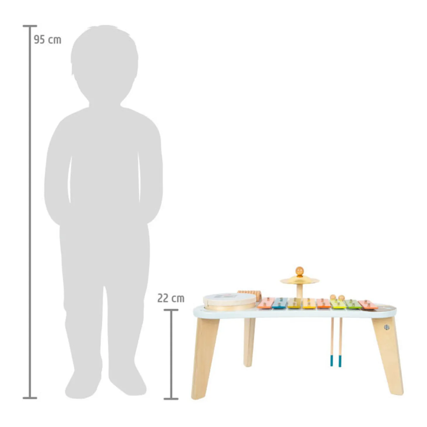 Small Foot - Houten Muziektafel Groovy Beats
