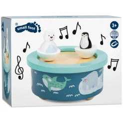 Small Foot  -  Houten Muziekdoos Noordpool Opwindbaar