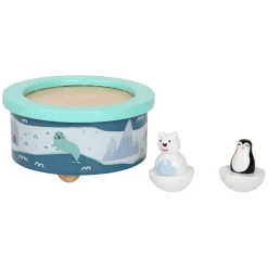 Small Foot  -  Houten Muziekdoos Noordpool Opwindbaar