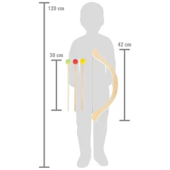 Small Foot - Houten Pijl en Boog Active Speelset, 8dlg.