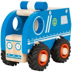 Small Foot - Houten Politieauto Blauw