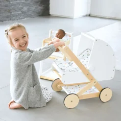 Small Foot  -  Houten Poppenwagen Little Button